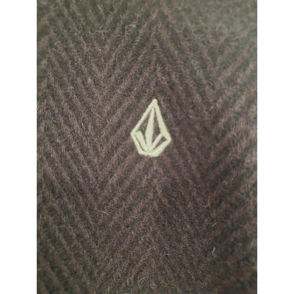 Volcom Womens Out Of Bounds‎ Peacoat XS Wool Blend Brown